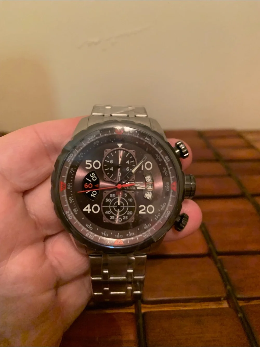 Invicta Aviator 17204 Quartz 48mm Stainless Steel 100m Water Resistant BRAND NEW